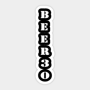 Beer 30 Sticker